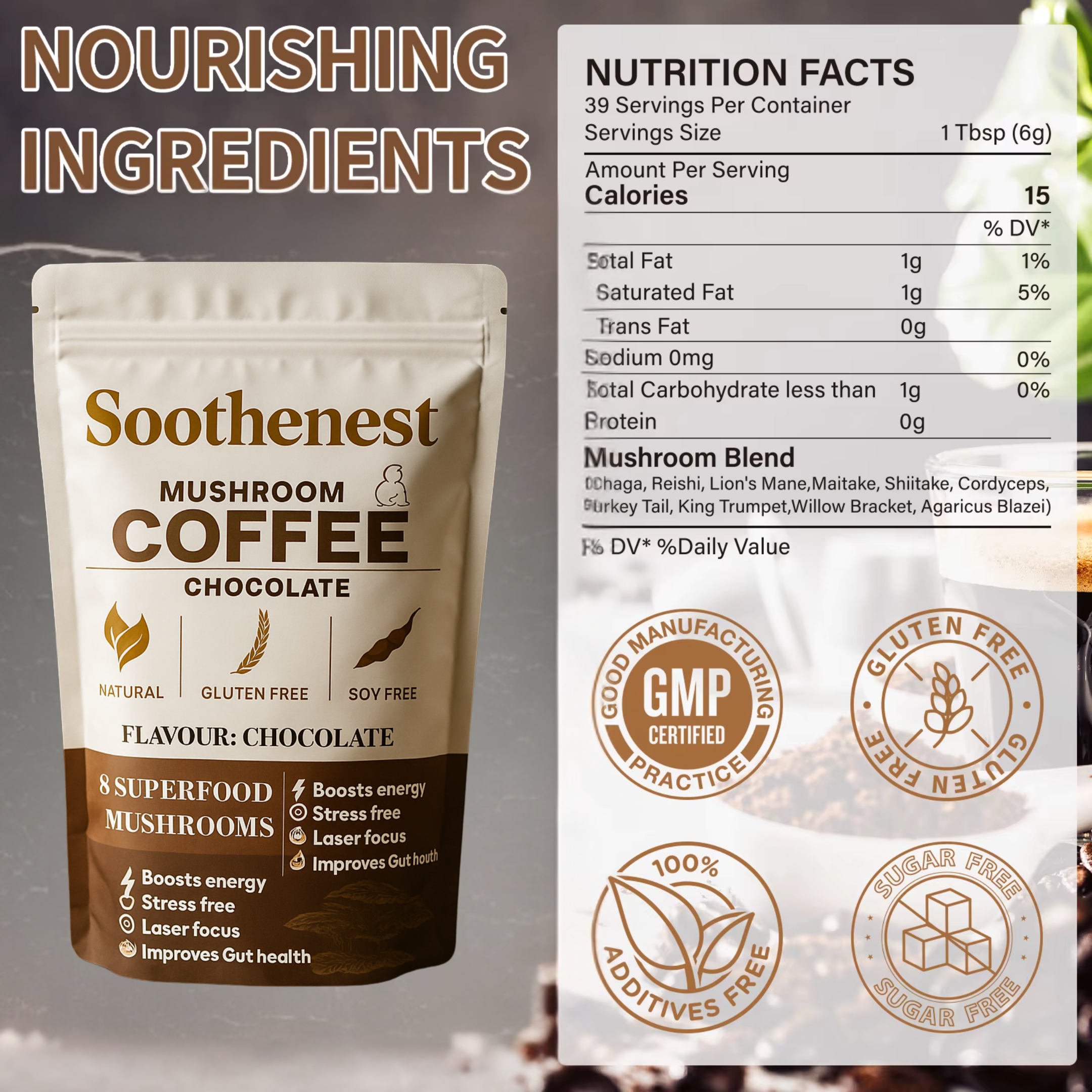 Mushroom Coffee Powder