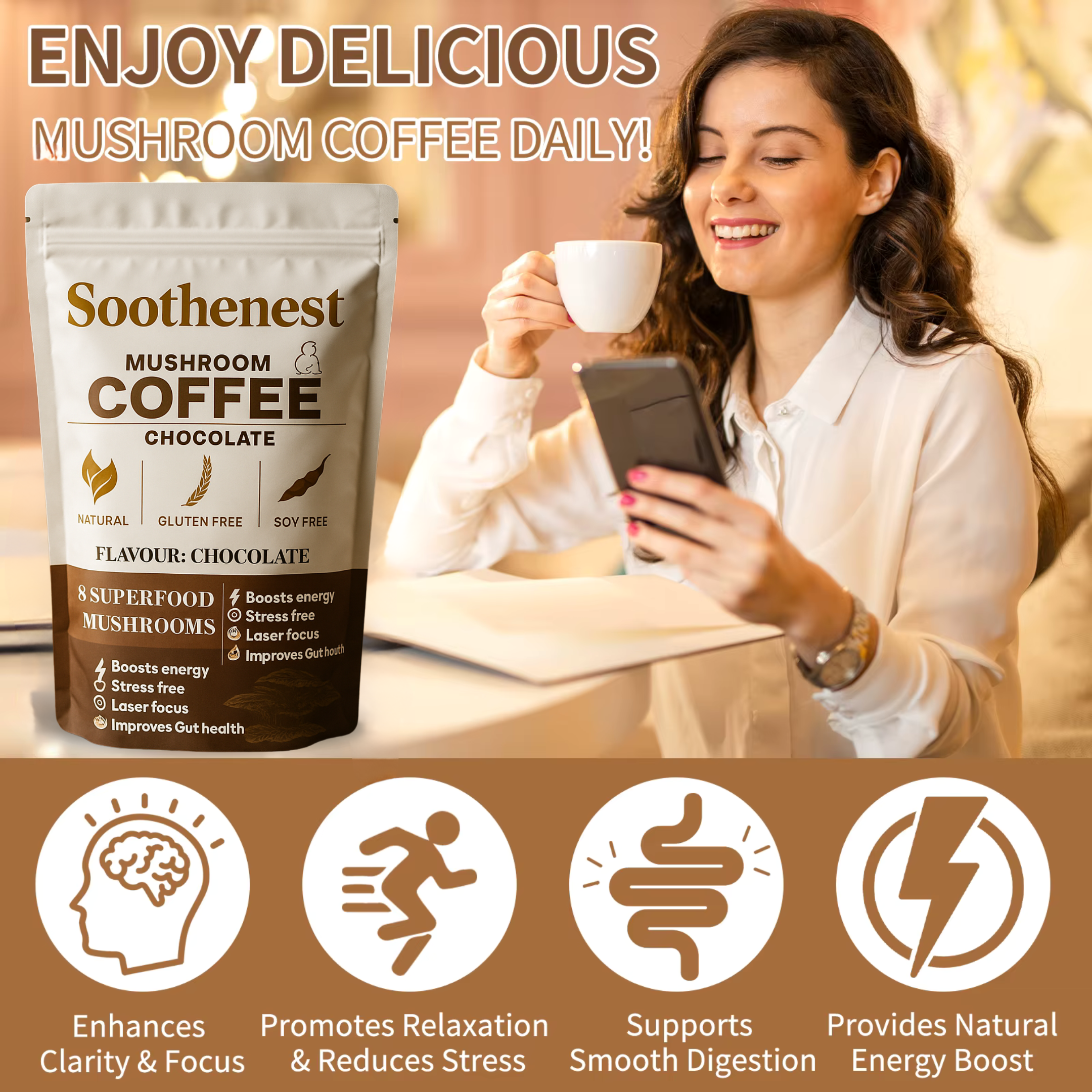 Mushroom Coffee Powder